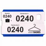 Garderobenmarken selbstklebend Papier Rolle - Standardmotiv -